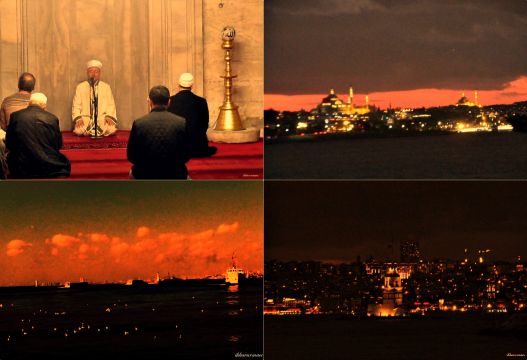 İstanbul Boğazında Gece ve Mihrimah Sultan Camiin’de 