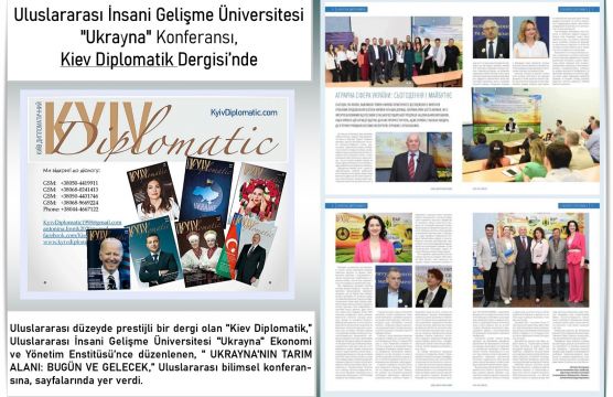 Uluslararası İnsani Gelişme Üniversitesi "Ukrayna" Konferansı, Kiev Diplomatik Dergisi’nde